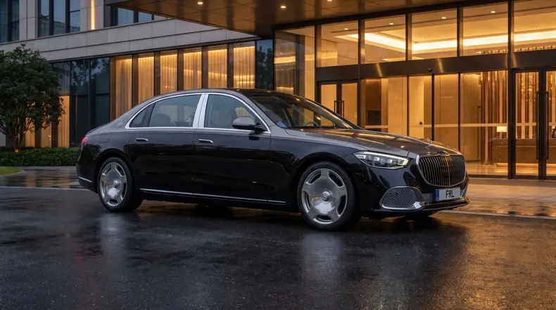 Current-generation Mercedes-Maybach S 680, three-quarter view