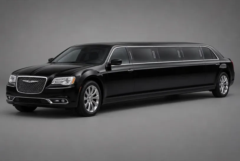 Chrysler 300 Stretch Limousine, front three-quarter studio view