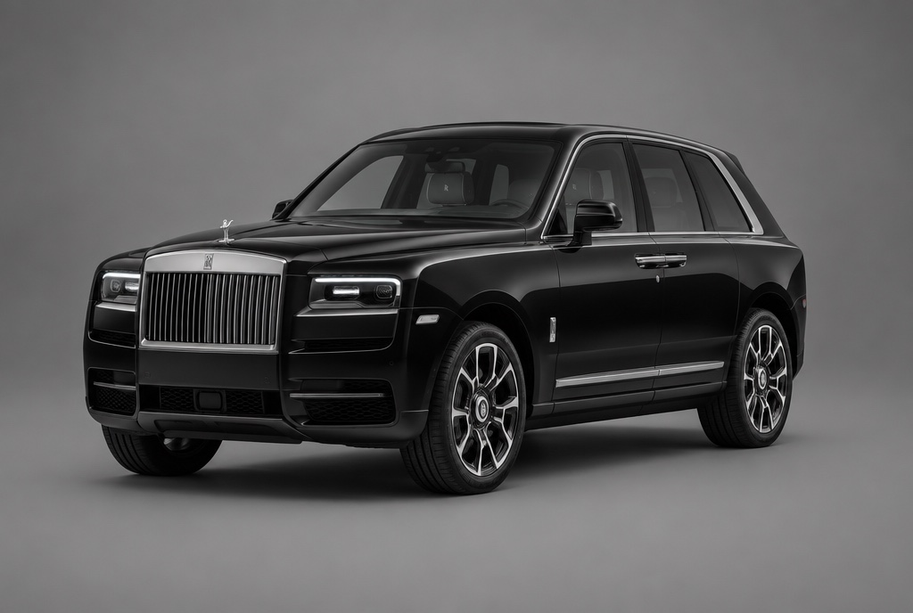 Rolls-Royce Cullinan Presidential, front three-quarter studio view