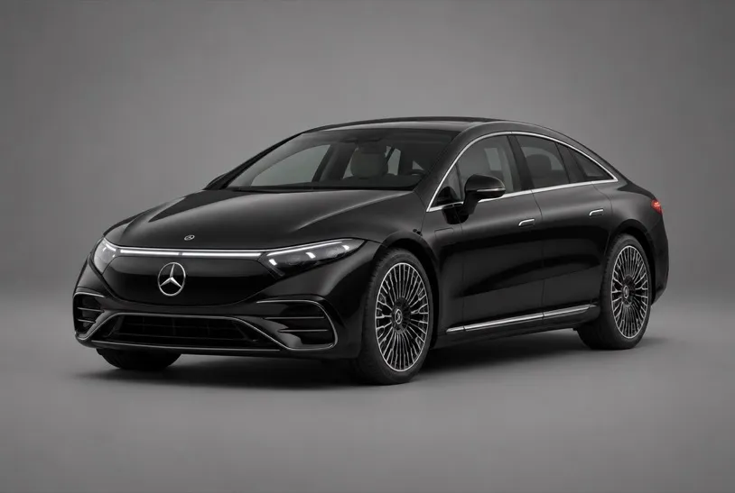 Mercedes-Benz EQS 580 4MATIC, front three-quarter studio view