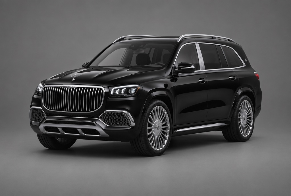 Mercedes-Maybach GLS 600, front three-quarter studio view