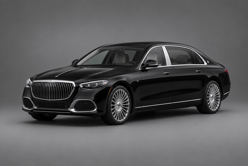 Mercedes-Maybach S 680, front three-quarter studio view