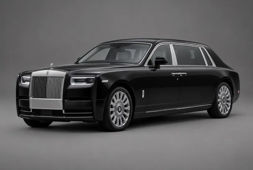 Rolls-Royce Phantom Extended, front three-quarter studio view