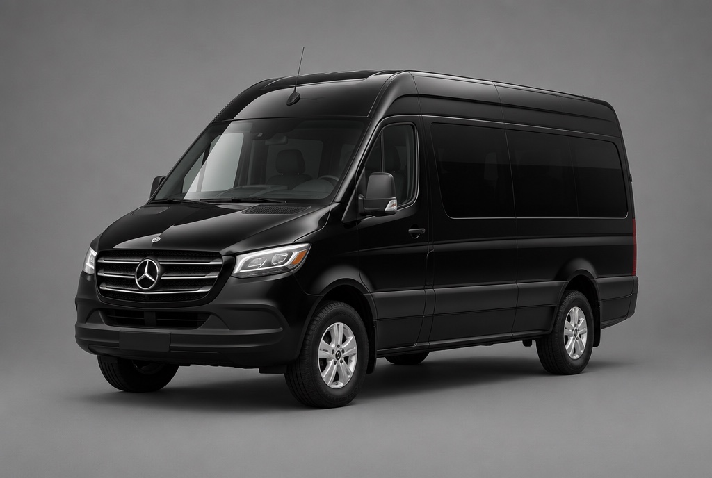Mercedes-Benz Sprinter, front three-quarter studio view