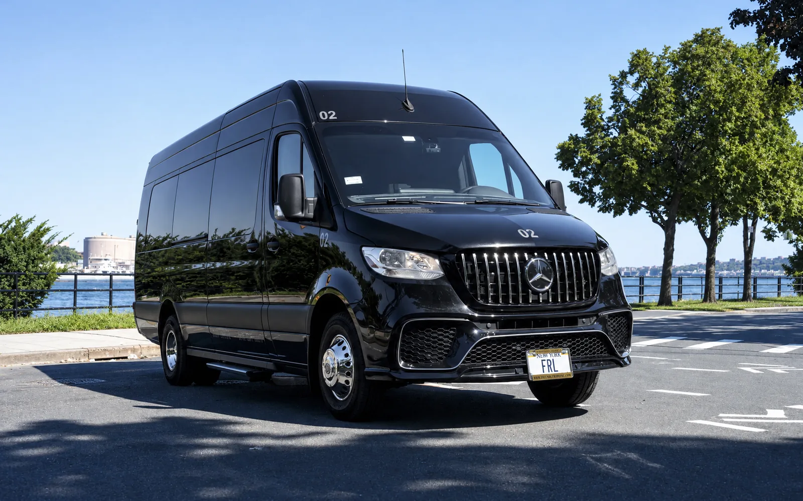 Mercedes-Benz Sprinter Limo, front three-quarter view