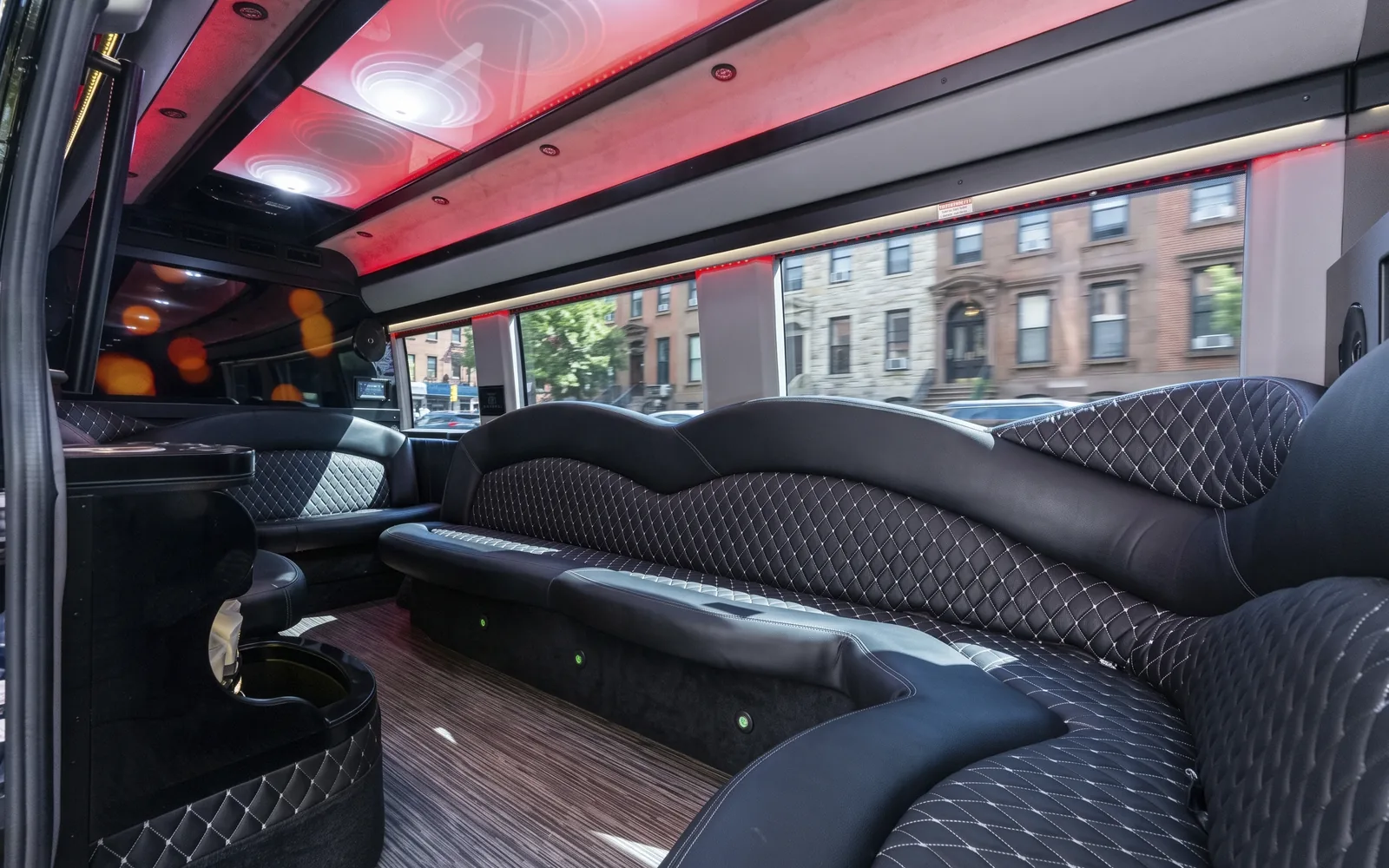 Mercedes-Benz Sprinter Limo interior in daylight